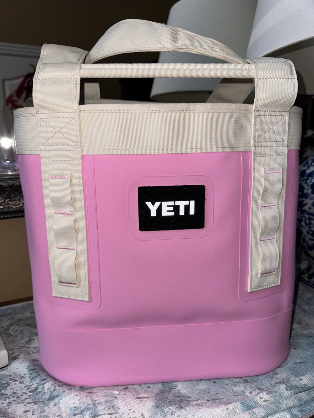 Yeti 20L Camino Carryall Pink and Cream Tote Bag - Sturdy Everyday Tote - Picture 2 of 6